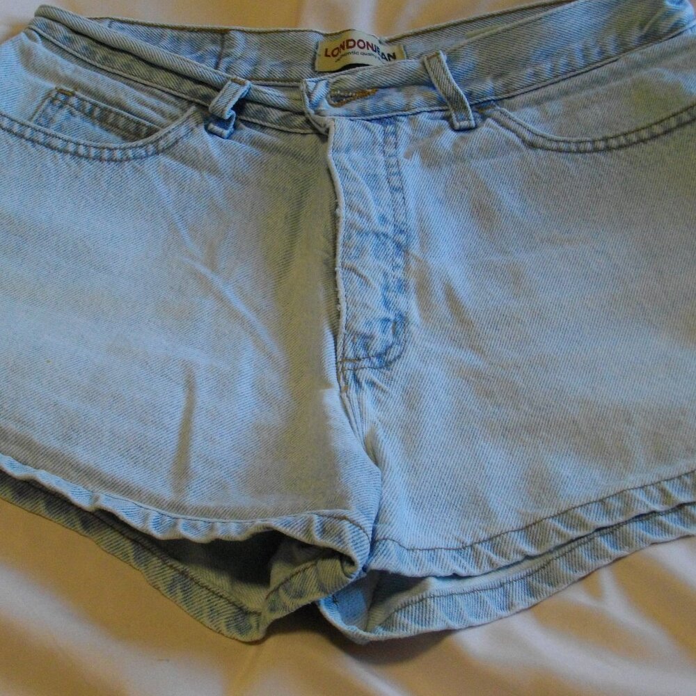 Victoria's Secret denim shorts, light faded blue